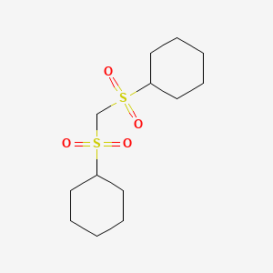 molecular formula C13H24O4S2 B13831627 Bis(cyclohexylsulfonyl)methane CAS No. 82386-41-2