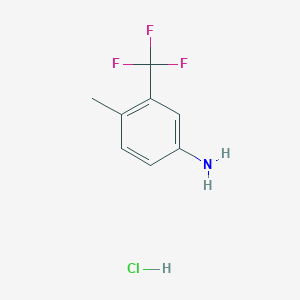 molecular formula C8H9ClF3N B1383165 4-Methyl-3-(trifluoromethyl)aniline hydrochloride CAS No. 1845696-01-6