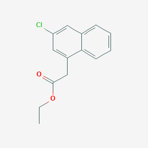 molecular formula C14H13ClO2 B1383166 Ethyl 2-(3-Chloro-1-naphthyl)acetate CAS No. 1261563-00-1