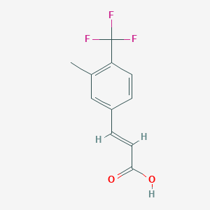 molecular formula C11H9F3O2 B1383168 3-Methyl-4-(trifluoromethyl)cinnamic acid CAS No. 1214790-35-8