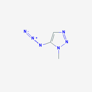 molecular formula C3H4N6 B1383169 5-azido-1-methyl-1H-1,2,3-triazole CAS No. 1701551-07-6