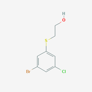 molecular formula C8H8BrClOS B1383176 2-(3-Bromo-5-chloro-phenylsulfanyl)-ethanol CAS No. 1824054-21-8