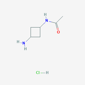 molecular formula C6H13ClN2O B1383180 N-(3-aminocyclobutyl)acetamide hydrochloride CAS No. 1860028-37-0