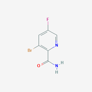 molecular formula C6H4BrFN2O B1383182 3-Bromo-5-fluoropicolinamide CAS No. 2089325-14-2