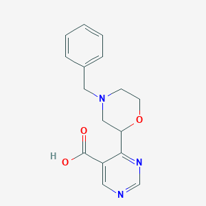 4-(4-Benzylmorpholin-2-yl)pyrimidine-5-carboxylic acid