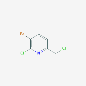 molecular formula C6H4BrCl2N B1383186 3-Bromo-2-chloro-6-(chloromethyl)pyridine CAS No. 1227496-11-8