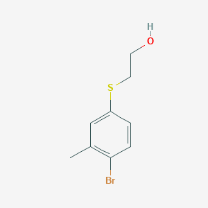 molecular formula C9H11BrOS B1383187 2-(4-Bromo-3-methyl-phenylsulfanyl)-ethanol CAS No. 1824272-87-8