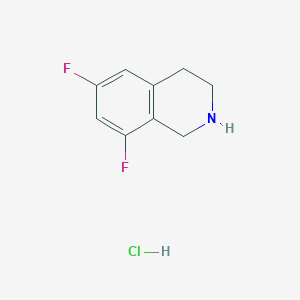 molecular formula C9H10ClF2N B1383196 6,8-Difluoro-1,2,3,4-tetrahydroisoquinoline hydrochloride CAS No. 1203684-62-1