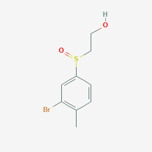 molecular formula C9H11BrO2S B1383200 2-(3-Bromo-4-methyl-benzenesulfinyl)-ethanol CAS No. 1823954-25-1