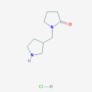1-(Pyrrolidin-3-ylmethyl)pyrrolidin-2-one hydrochloride