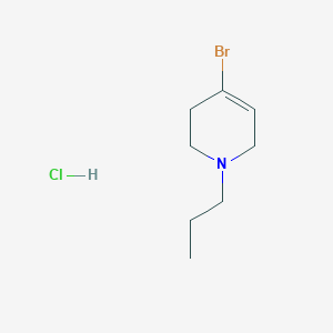 molecular formula C8H15BrClN B1383205 4-Bromo-1-propyl-1,2,3,6-tetrahydropyridine hydrochloride CAS No. 1946021-36-8