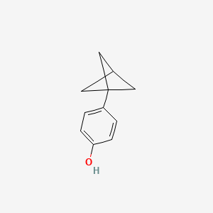 molecular formula C11H12O B1383207 4-(双环[1.1.1]戊烷-1-基)苯酚 CAS No. 1823939-03-2