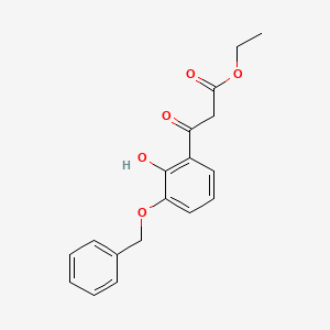 molecular formula C18H18O5 B13832076 Ethyl (2'-Hydroxy-3'-benzyloxybenzoyl)acetate 