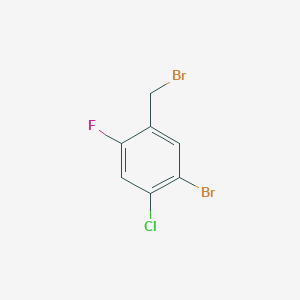 molecular formula C7H4Br2ClF B1383209 5-Bromo-4-chloro-2-fluorobenzyl bromide CAS No. 1823871-15-3