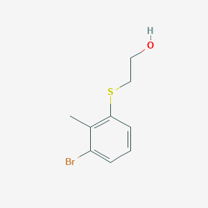 molecular formula C9H11BrOS B1383210 2-(3-Bromo-2-methyl-phenylsulfanyl)-ethanol CAS No. 1824063-52-6