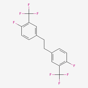 molecular formula C16H10F8 B1383211 1,2-双(4-氟-3-三氟甲基苯基)乙烷 CAS No. 1864057-99-7
