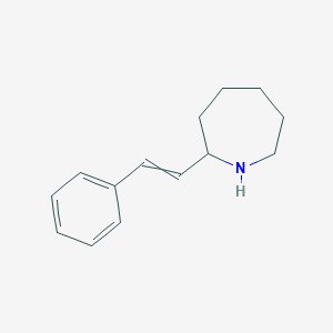 molecular formula C14H19N B1383213 2-(2-苯乙烯基)氮杂环己烷 CAS No. 1384433-76-4
