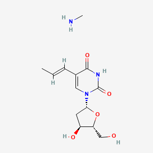 molecular formula C13H21N3O5 B1383224 Uridine, 5-[(1E)-3-amino-1-propenyl]-2'-deoxy- CAS No. 116840-18-7