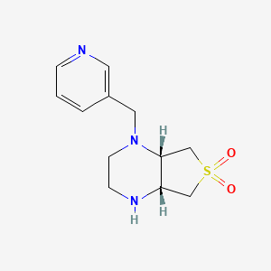 (4aR,7aS)-1-(pyridin-3-ylmethyl)octahydrothieno[3,4-b]pyrazine 6,6-dioxide