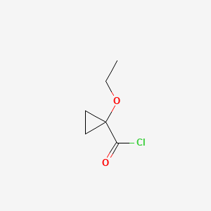 molecular formula C6H9ClO2 B13832324 Cyclopropanecarbonyl chloride, 1-ethoxy- 