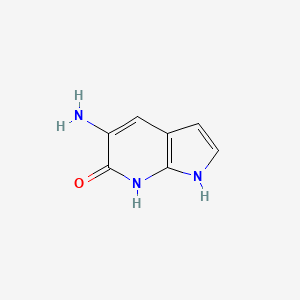 molecular formula C7H7N3O B1383234 5-Amino-6-hydroxy-7-azaindole CAS No. 1260385-20-3