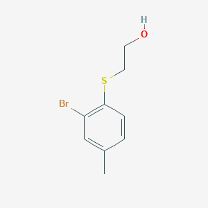 molecular formula C9H11BrOS B1383237 2-(2-Bromo-4-methyl-phenylsulfanyl)-ethanol CAS No. 90561-11-8