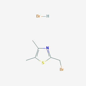 molecular formula C6H9Br2NS B1383238 2-(Bromomethyl)-4,5-dimethyl-1,3-thiazole hydrobromide CAS No. 100245-78-1