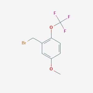 molecular formula C9H8BrF3O2 B1383239 2-(溴甲基)-4-甲氧基-1-(三氟甲氧基)苯 CAS No. 1261839-94-4