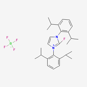 1,3-Bis(2,6-diisopropylphenyl)-2-fluoroimidazolium Tetrafluoroborate