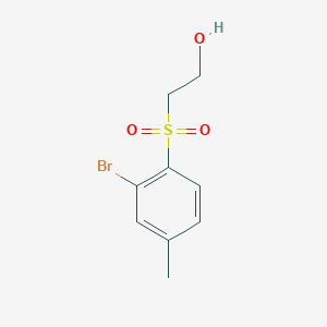 molecular formula C9H11BrO3S B1383242 2-(2-Bromo-4-methyl-benzenesulfonyl)-ethanol CAS No. 90561-22-1
