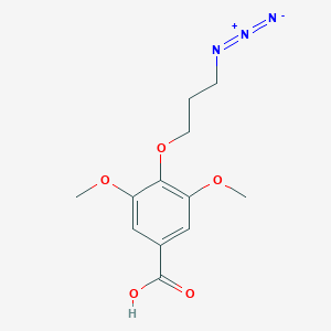 molecular formula C12H15N3O5 B1383245 4-(3-Azidopropoxy)-3,5-dimethoxybenzoic acid CAS No. 2096986-74-0