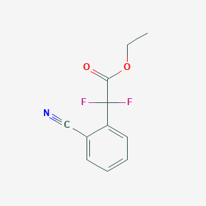 molecular formula C11H9F2NO2 B1383247 Ethyl 2-(2-Cyanophenyl)-2,2-difluoroacetate CAS No. 1335290-31-7