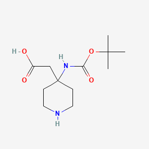 4-(Boc-amino)-4-piperidineacetic acid