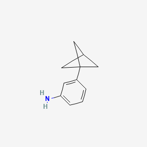 molecular formula C11H13N B1383249 3-(Bicyclo[1.1.1]pentan-1-yl)aniline CAS No. 1823935-84-7