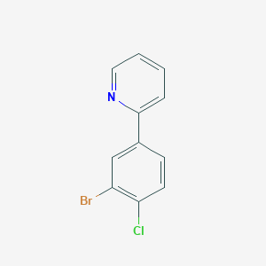 molecular formula C11H7BrClN B1383252 2-(3-Bromo-4-chlorophenyl)pyridine CAS No. 1663482-31-2