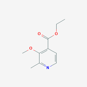 molecular formula C10H13NO3 B1383253 Ethyl 3-methoxy-2-methylpyridine-4-carboxylate CAS No. 1227604-20-7