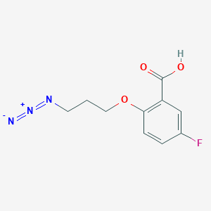 B1383256 2-(3-Azidopropoxy)-5-fluorobenzoic acid CAS No. 2096985-53-2