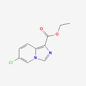 molecular formula C10H9ClN2O2 B1383257 Ethyl 6-chloroimidazo[1,5-a]pyridine-1-carboxylate CAS No. 1263058-83-8