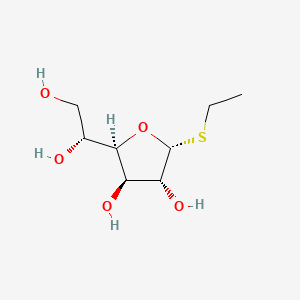 molecular formula C8H16O5S B13832650 Ethyl 1-thio-alpha-D-glucofuranoside CAS No. 4137-33-1