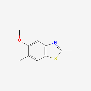 molecular formula C10H11NOS B13832653 5-Methoxy-2,6-dimethyl-1,3-benzothiazole 