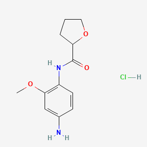 N-(4-Amino-2-methoxyphenyl)tetrahydrofuran-2-carboxamide hydrochloride