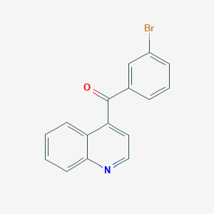 molecular formula C16H10BrNO B1383268 4-(3-Bromobenzoyl)quinoline CAS No. 1706429-73-3