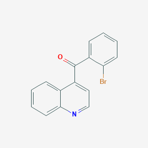 molecular formula C16H10BrNO B1383269 4-(2-Bromobenzoyl)quinoline CAS No. 1706458-26-5