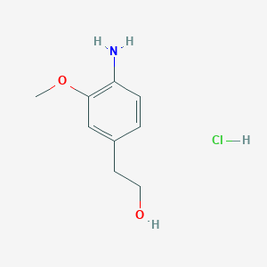 2-(4-Amino-3-methoxyphenyl)ethan-1-ol hydrochloride