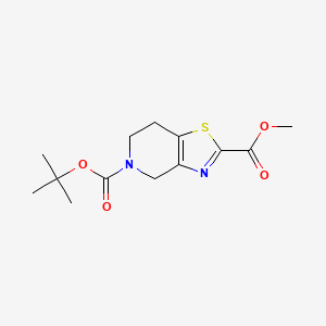 5-tert-butyl 2-methyl 4H,5H,6H,7H-[1,3]thiazolo[4,5-c]pyridine-2,5-dicarboxylate