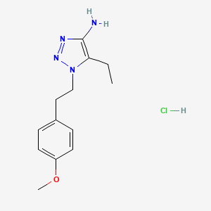 5-ethyl-1-[2-(4-methoxyphenyl)ethyl]-1H-1,2,3-triazol-4-amine hydrochloride