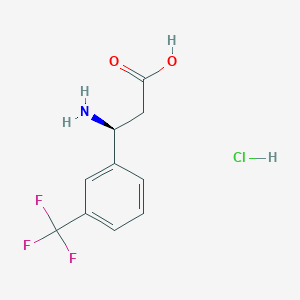 (3S)-3-amino-3-[3-(trifluoromethyl)phenyl]propanoic acid hydrochloride