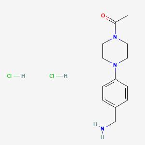 1-(4-(4-(Aminomethyl)phenyl)piperazin-1-yl)ethanone dihydrochloride