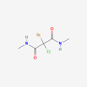 molecular formula C5H8BrClN2O2 B13832966 2-Bromo-2-chloro-N,N'-dimethylmalonamide CAS No. 4568-74-5