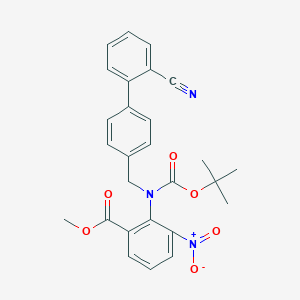 Methyl 2-[N-(tert-Butoxycarbonyl)-N-[(2'-cyanobiphenyl-4-yl)methyl]amino]-3-nitrobenzoate